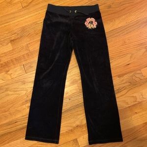 Juicy Couture velour track pants for kids large